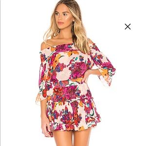 Summer party dress: fun, floral & strapless